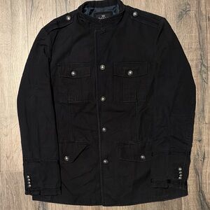 Express Black Military Field Jacket